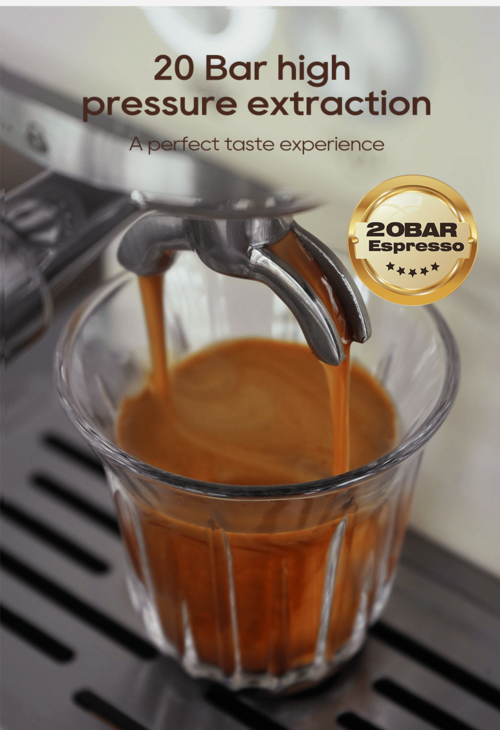 True Origin Roast 20-Bar Semi-Automatic Espresso Machine — Cold & Hot Brew