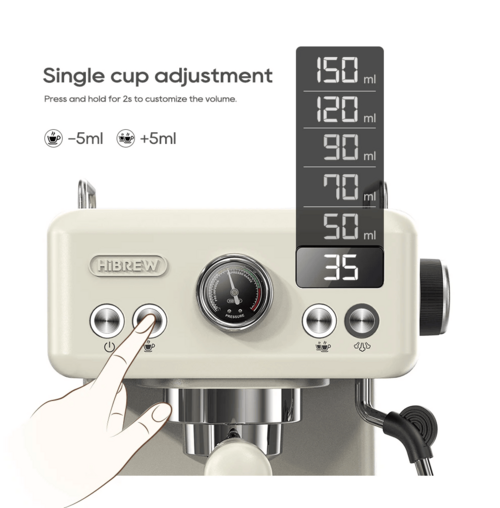True Origin Roast 20-Bar Semi-Automatic Espresso Machine — Cold & Hot Brew